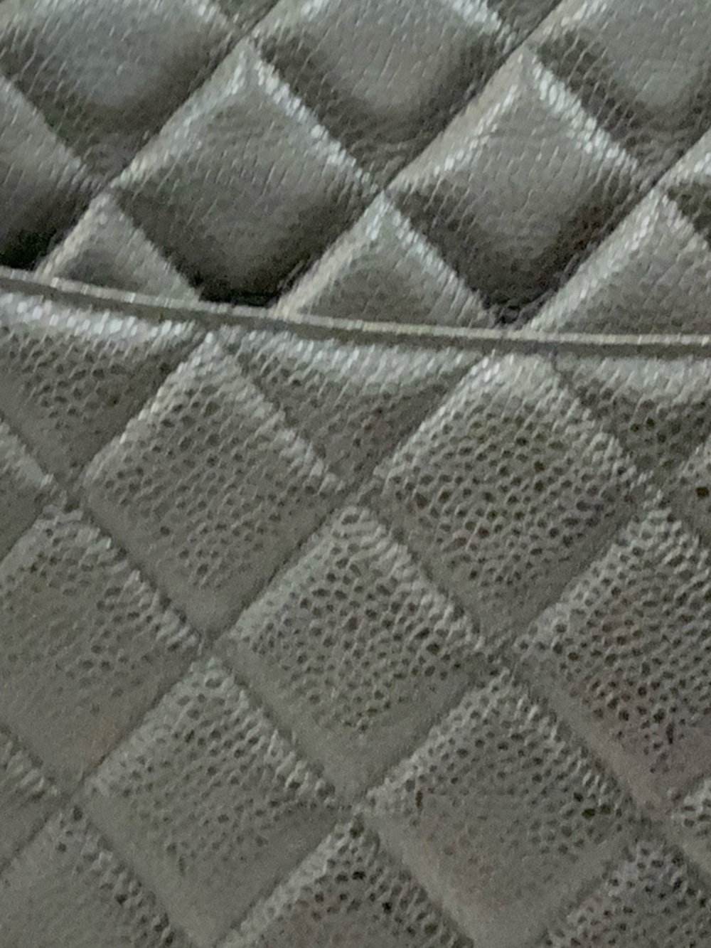 Black Quilted Leather Shoulder Bag with Gold CC Lock - Picture 11 of 11